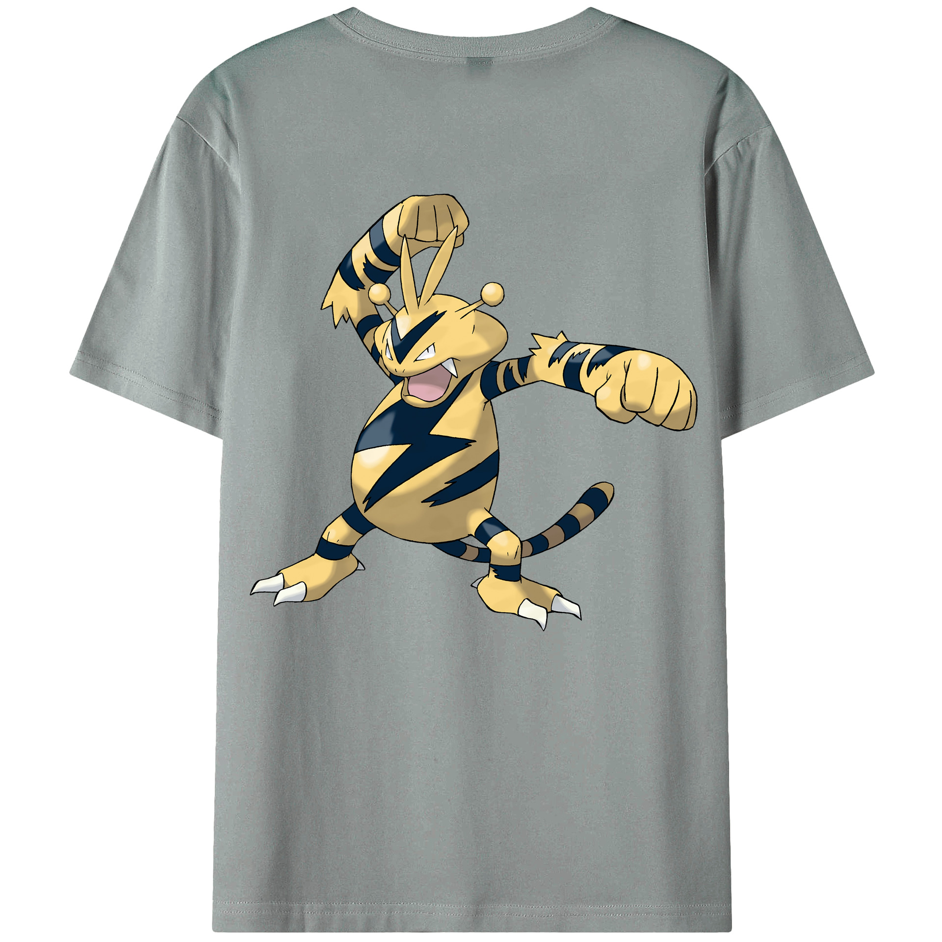 （画像用） ポケットモンスター Pokémon 綿100％ メンズ半袖Tシャツ（バックプリント） 通気性